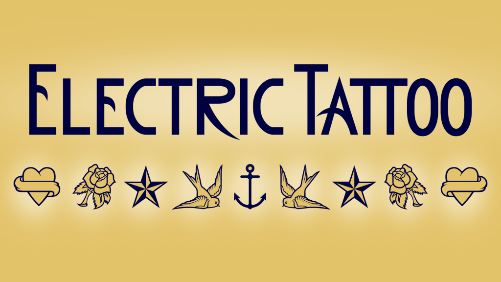Download another cool and eclectic GAUTFONT Electric Tattoo