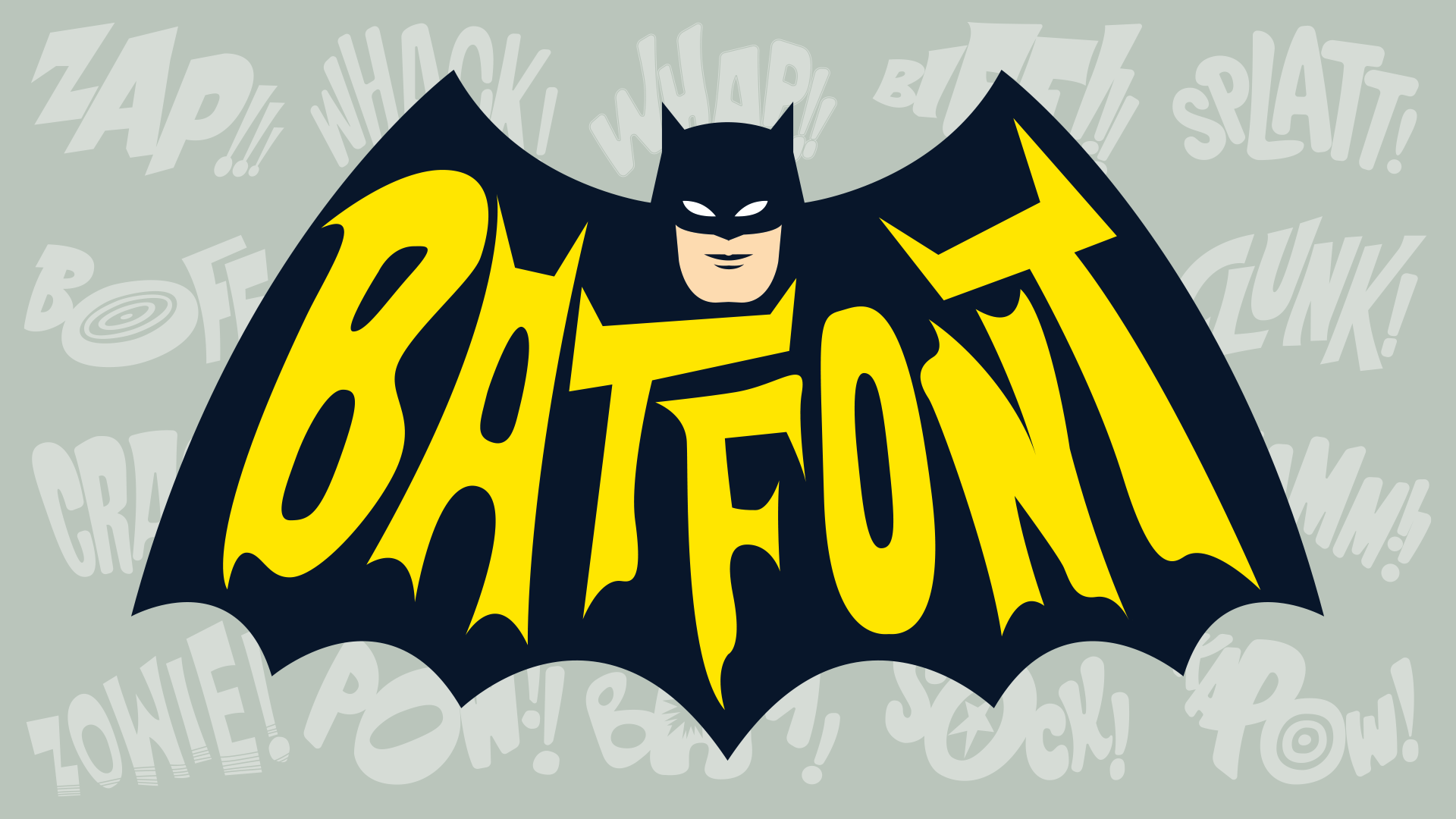 Download another cool and eclectic GAUTFONT Batfont