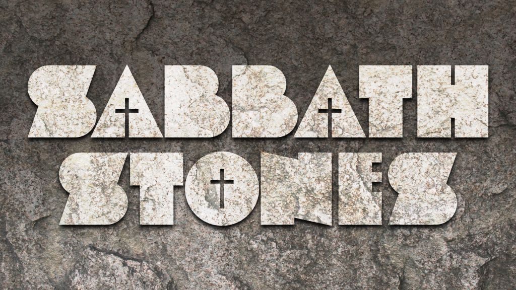 Sabbath Lettering Download another cool and eclectic GAUTFONT Sabbath Stones